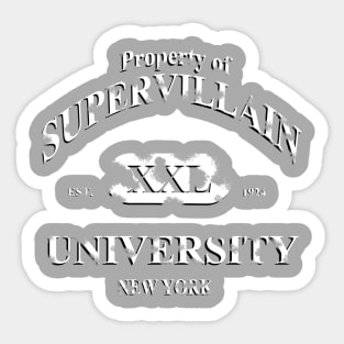 Rep your school! SuperVillain U!!! Sticker